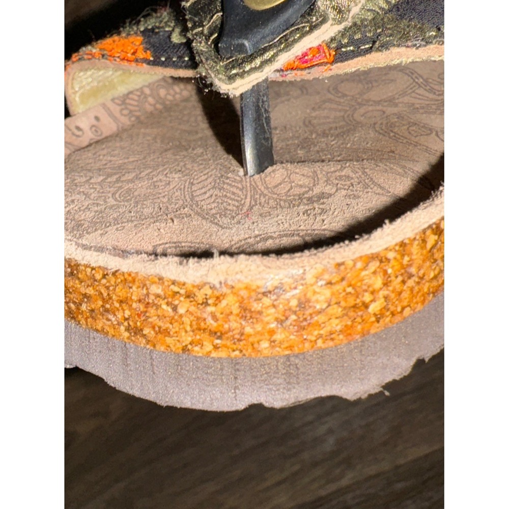 Muk Luks Elaine Braided Thong Flip Flop Sandals Boho Colorful Size 8 NWOT - Picture 8 of 15